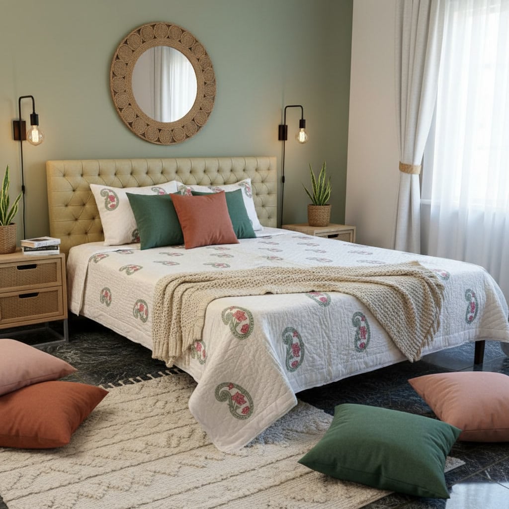 Paisley – MulMul Cotton Quilt