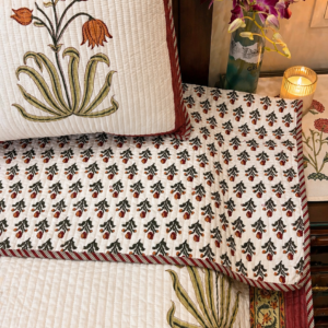 Marigold Buti Cotton Quilted Bedcover