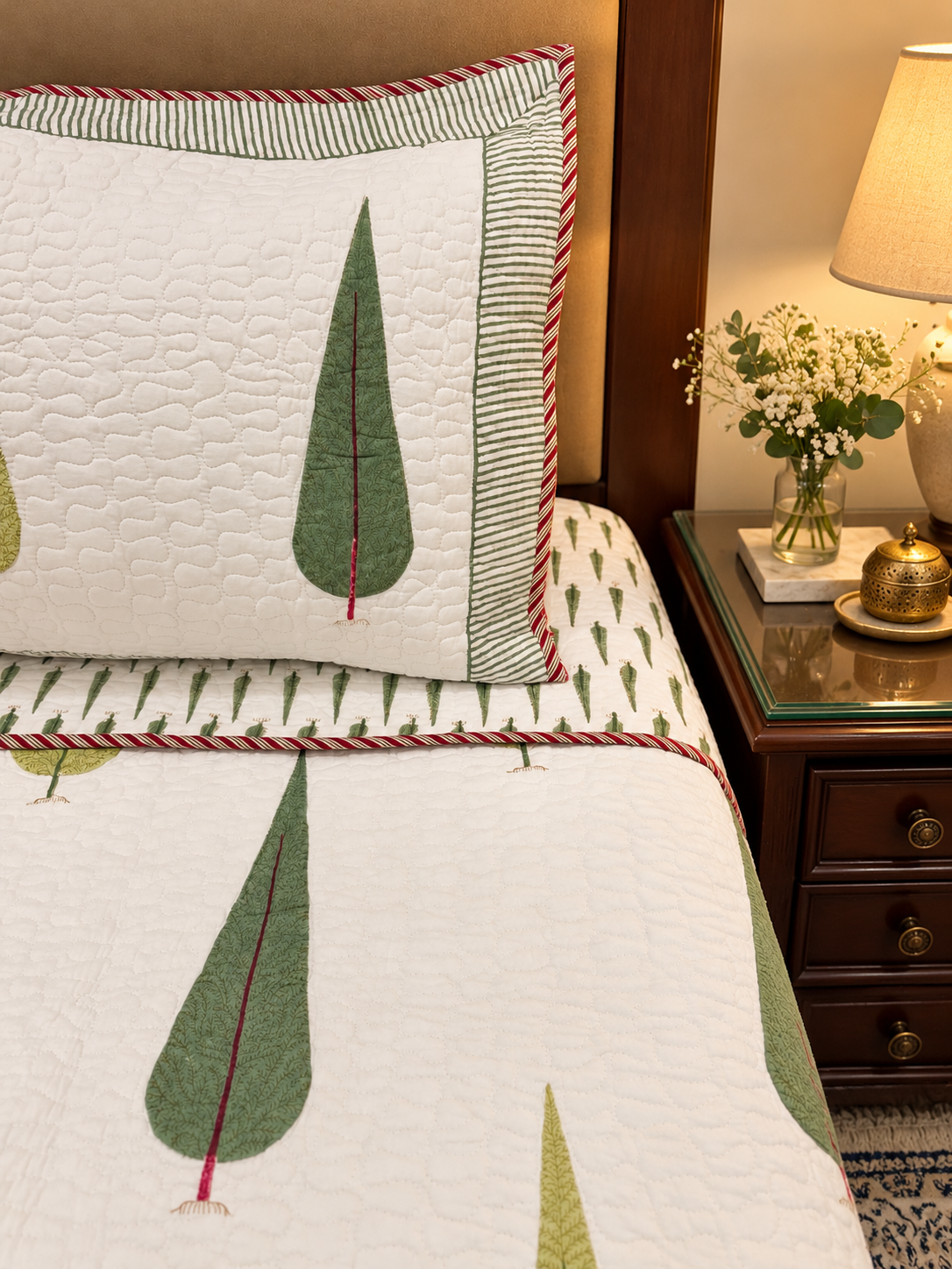 Pallavi - Cotton Quilted Bedcover