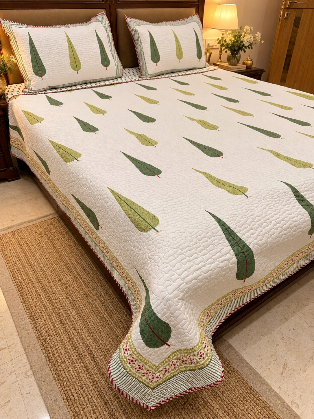 Pallavi - Cotton Quilted Bedcover - Image 2