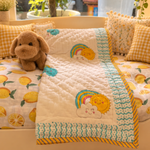 Sunshine Rainbow
MulMul Cotton Baby Quilt