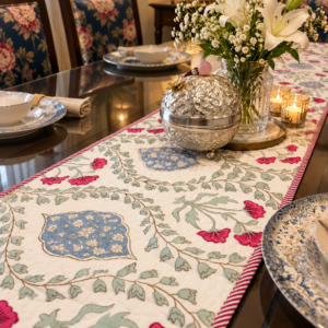 Cotton Quilted Table Runner