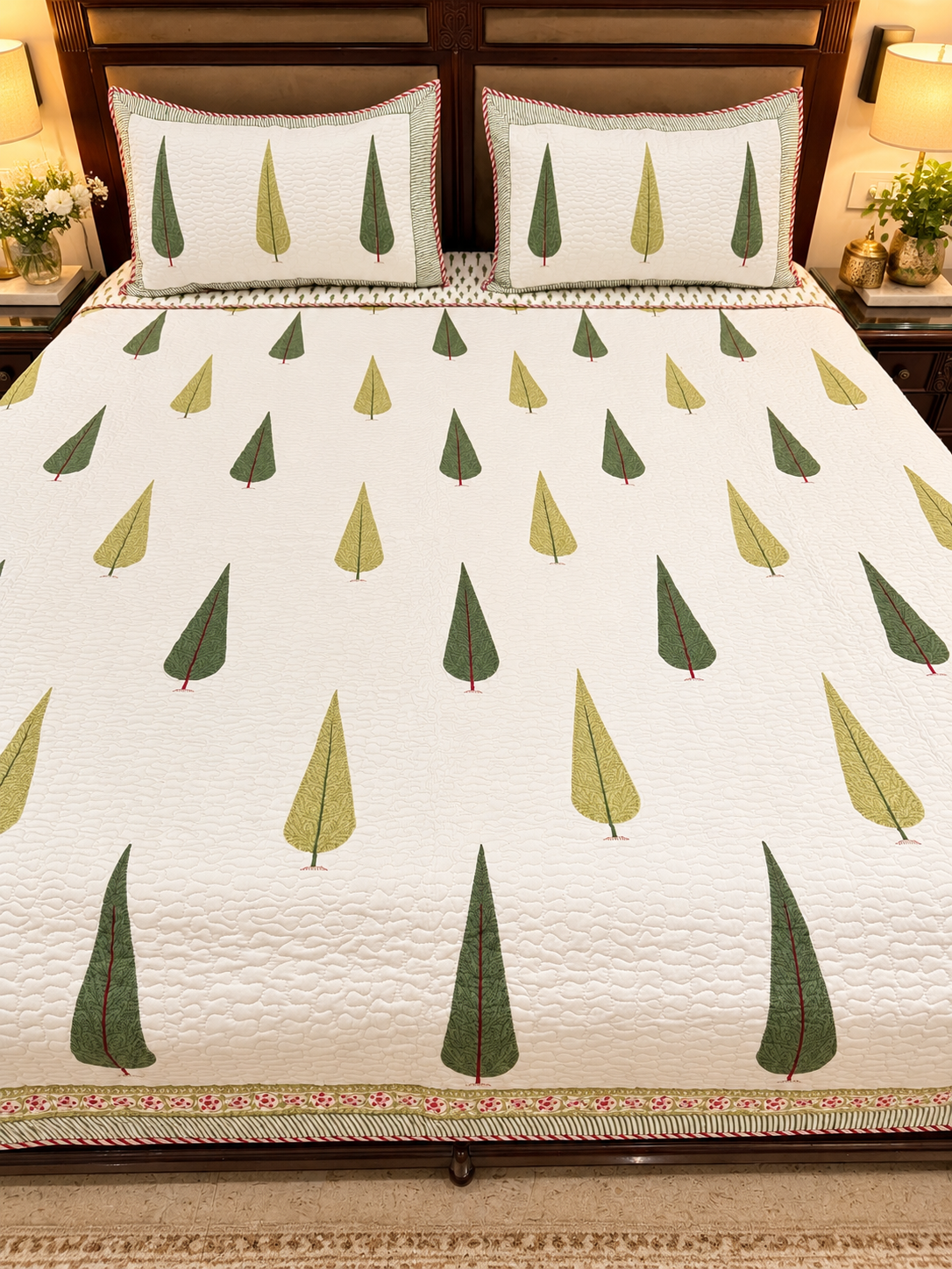 Pallavi - Cotton Quilted Bedcover - Image 5