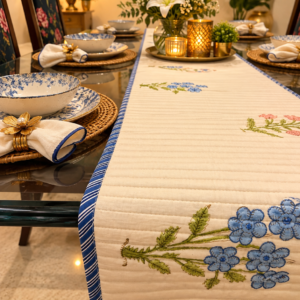 Cotton Quilted Table Runner