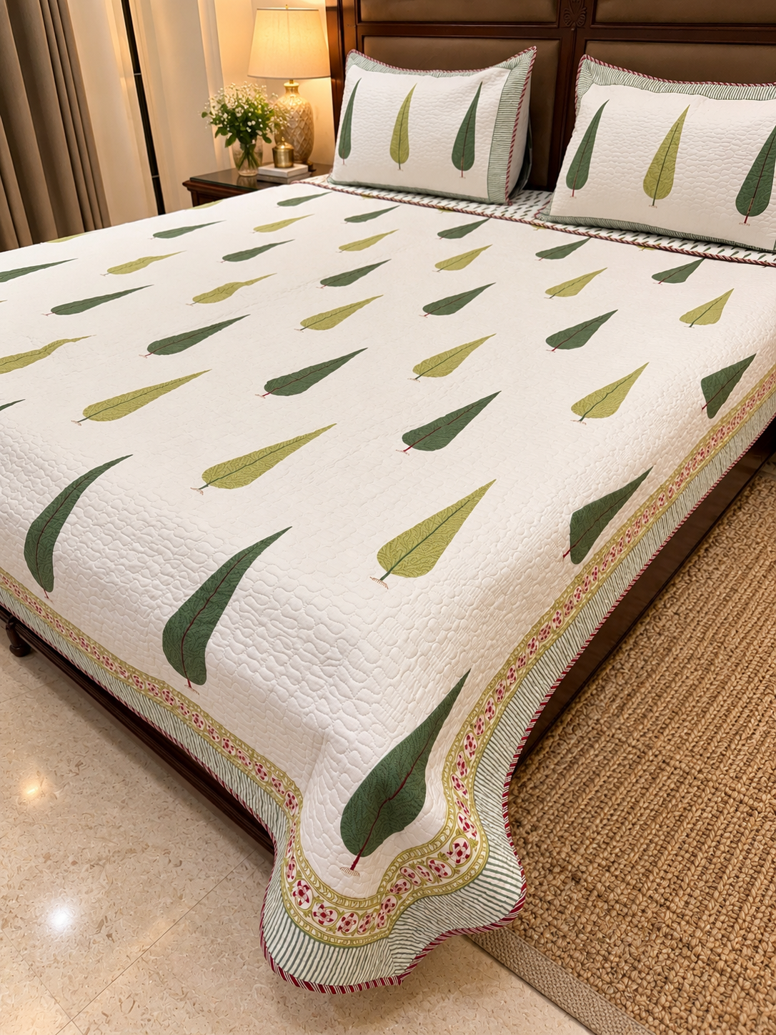 Pallavi - Cotton Quilted Bedcover - Image 4
