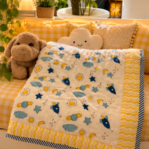 Moonbeam MulMul Cotton Baby Quilt